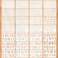 1/3, 1/2, 3/4, 1, 2 Inch Letter Stencils for Painting, 28 Pack Reusable Plastic Alphabet and Number Stencils for Crafts Art Projects