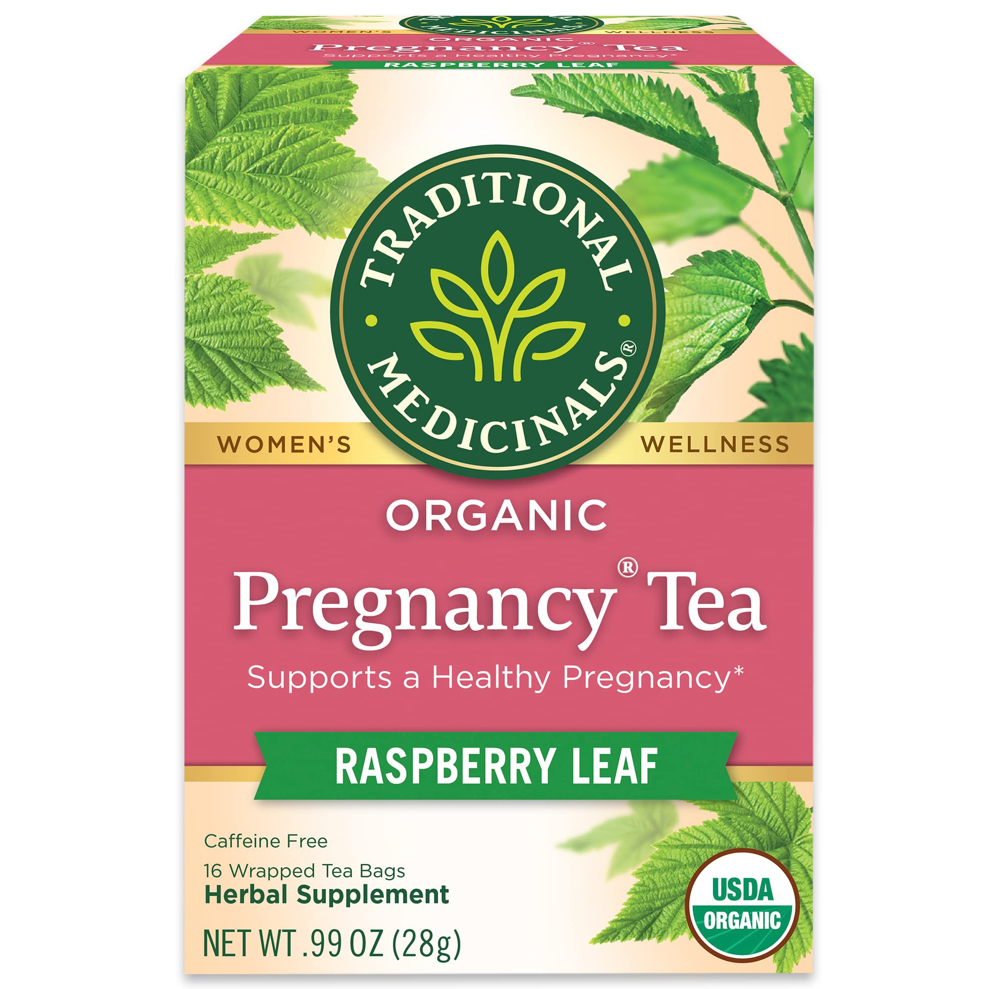 Buy now Traditional Medicinals Organic Raspberry Leaf Herbal Tea, Eases Menstrual Cramps & Supports Healthy Pregnancy, (Pack of 1) - 16 Tea Bags Pregnancy Tea 16 Count at indiglob india