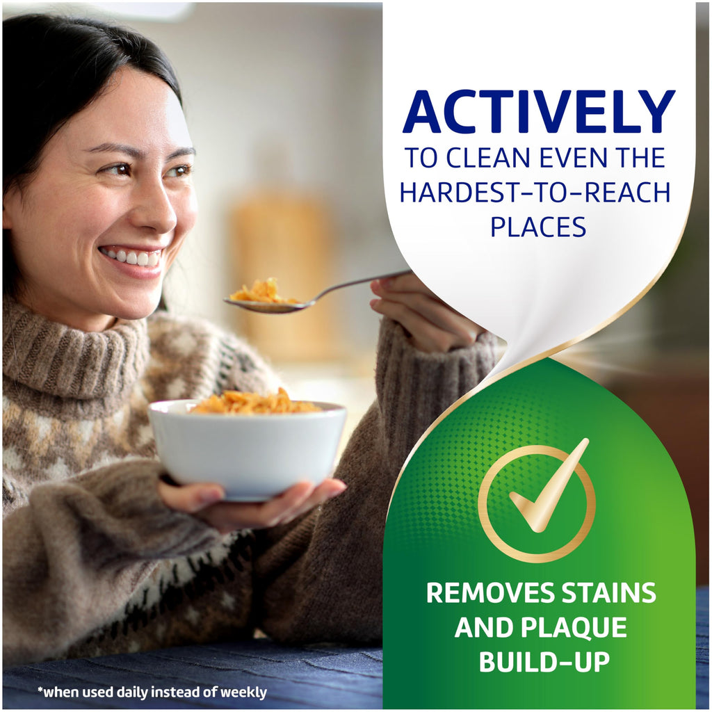 Polident Antibacterial Dental Appliance Cleanser Tablets, 60 Count