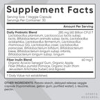 Sports Research® Daily Probiotics 60 Billion CFU w/Prebiotics, 30 Count | 12 Lacto & Bifido Strains for Gut & Digestive Support - Vegan, Non-GMO & Gluten Free