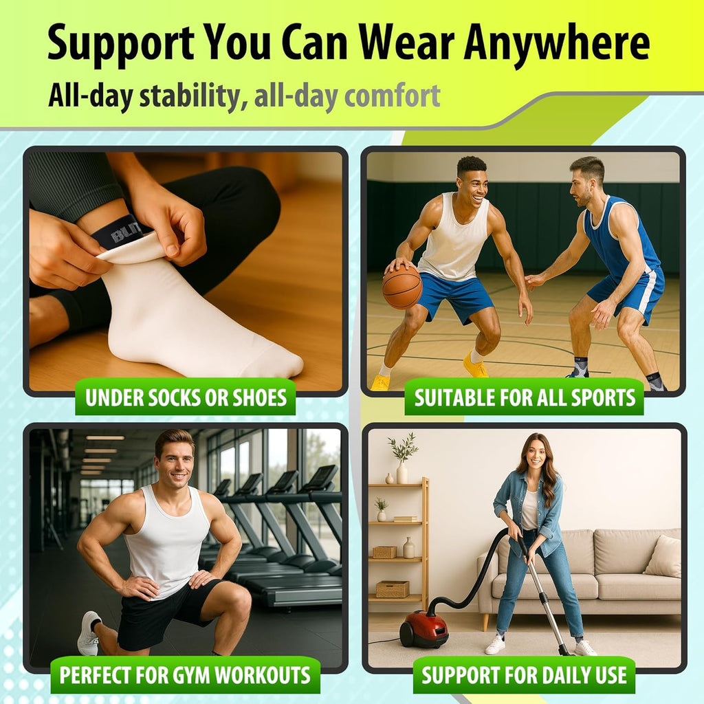 Buy now BLITZU Foot Compression Sleeve Plantar Fasciitis Relief Socks Women Ankle Sleeve Support Foot Support for Pain Compression Socks Black XXL at indiglob india