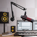 Buy now Microphone Wall Mount Boom Arm - Microphone Wall Mount for Mic holder，Horizontal Mounting Wall，Space Saving Desktop Metal Mic Stand Clamp by SUNMON at indiglob india