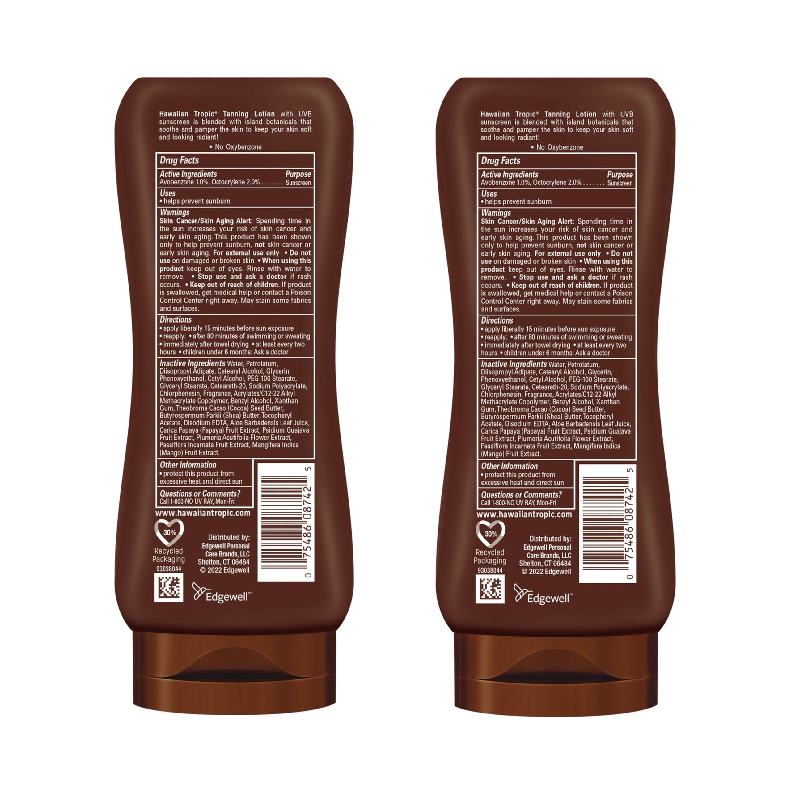 Buy now Hawaiian Tropic Island Tanning Lotion, SPF 4, Twin Pack at indiglob india