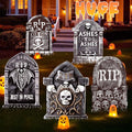 25.6inches Halloween Decorations Outdoor, DIY Halloween Decorations Outdoor of Gravestone Yard Signs, Extra Large Halloween TombstonesCemetery Headstones Scary Decorations for Garden with Waterproof