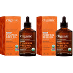 Cliganic Organic Pumpkin Seed Oil, 100% Pure - For Hair & Face | Natural Cold Pressed Unrefined (Pack of 2)