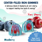 Center-Filled Iron Gummies for Kids with 5-MTHF - Sugar-Free and Vitamin C