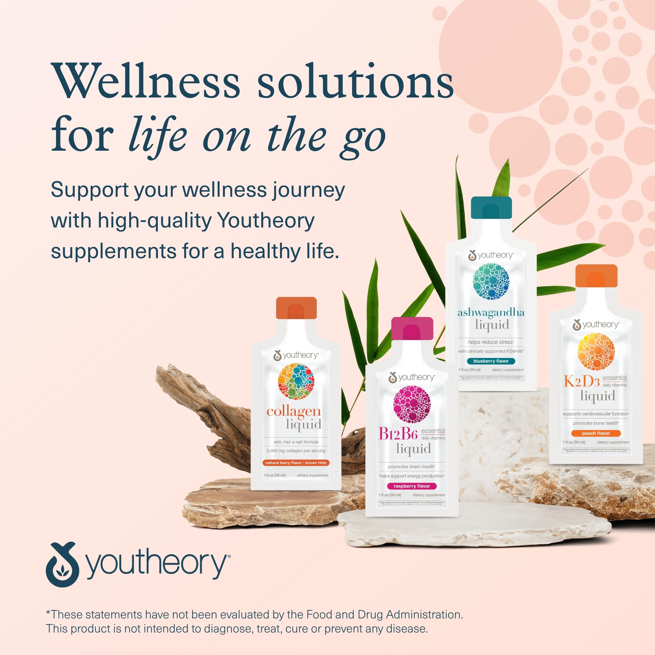 Youtheory Collagen Liquid, 5,000 mg, Berry Flavor, 1 oz, Pack of 12 | Hydrolyzed Collagen Peptides, Supports Hair Growth, Nail, and Joint Health*, Ready-to-Drink, Easy Absorption