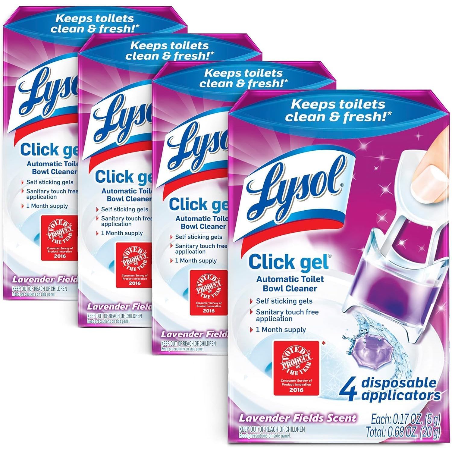 Buy now Lysol Click Gel Automatic Toilet Bowl Cleaner, Toilet Gel Stamp, Toilet Freshener, Bathroom Essentials, Refreshing Mango & Hibiscus Scent, 6 Count (Pack of 1) 6 Count (Pack of 4) Lavender at indiglob india