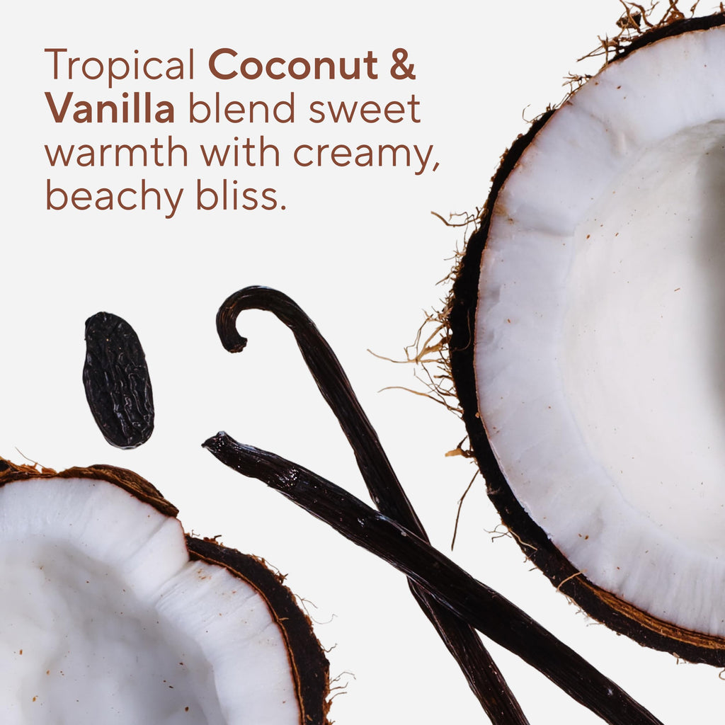 Native Body Scrub, Gently Exfoliates & Moisturizes for Smoother Skin in 1 Wash, Clean, Minimal, Silica-Free Ingredients for Sensitive Skin, for Women & Men, Coconut & Vanilla, 12 oz
