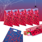 PintreeLand 40 PCS Spider Web Party Favor Bags, Red and Blue Goodie Candy Bags for Birthday