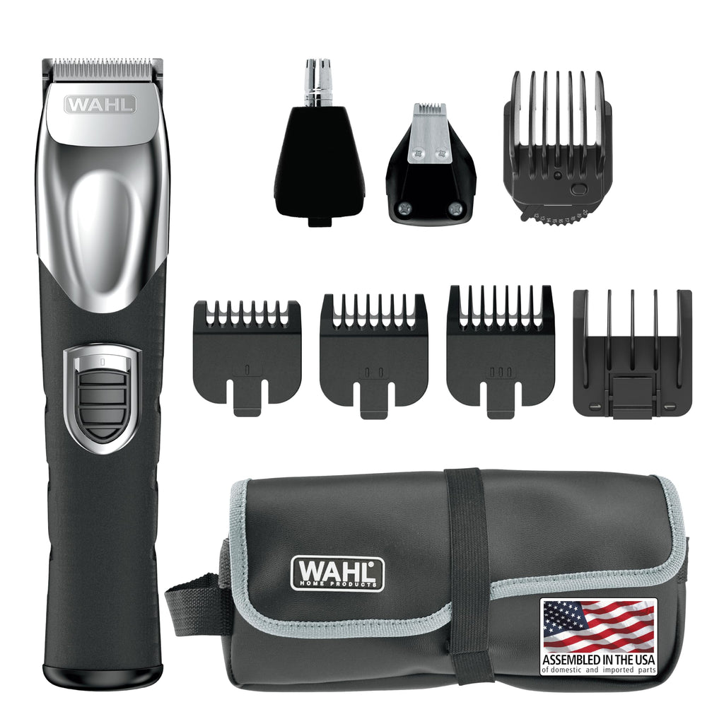 Buy now Wahl USA Rechargeable Lithium Ion All in One Beard Trimmer for Men with Detail and Ear & Nose Hair Trimmer Attachment Æ’?? Model 9854-600B at indiglob india