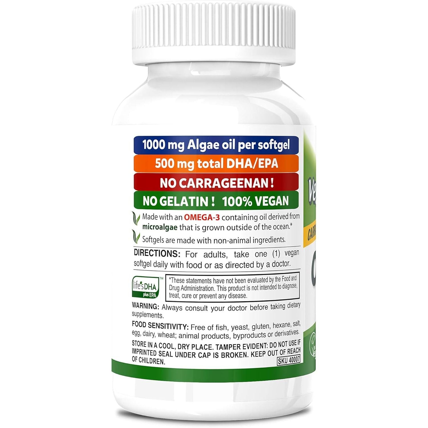 Buy now DEVA Vegan Omega-3 DHA-EPA 500MG â€“ No Carrageenan, Non-Fish Oil Derived from Algae, Non-GMO, 60 Gelatin-Free Softgels at indiglob india