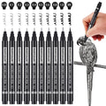 MARTCOLOR Micro Pen Fineliner Pens, 10 Size Black Archival Ink Pens