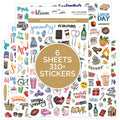bloom daily planners Holiday Seasonal Planner Sticker Sheets - Vintage Seasonal Sticker Pack - Removable & Repositionable - Over 310 Stickers Per Pack!
