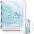 Buy now Your Perfect Day Wedding Planner Book and Organizer - Wedding Planner Book - Bridal Planning Binder with Countdown Calendar - Bride Gifts - (FLORAL) Blue Watercolor at indiglob india