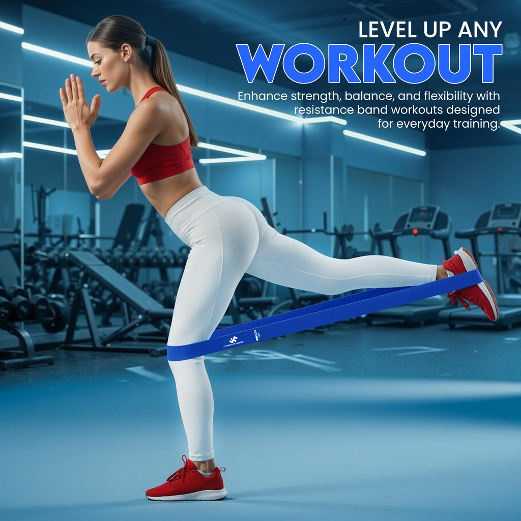 Loop Resistance Bands Set of 5 for Exercise & Strength Training