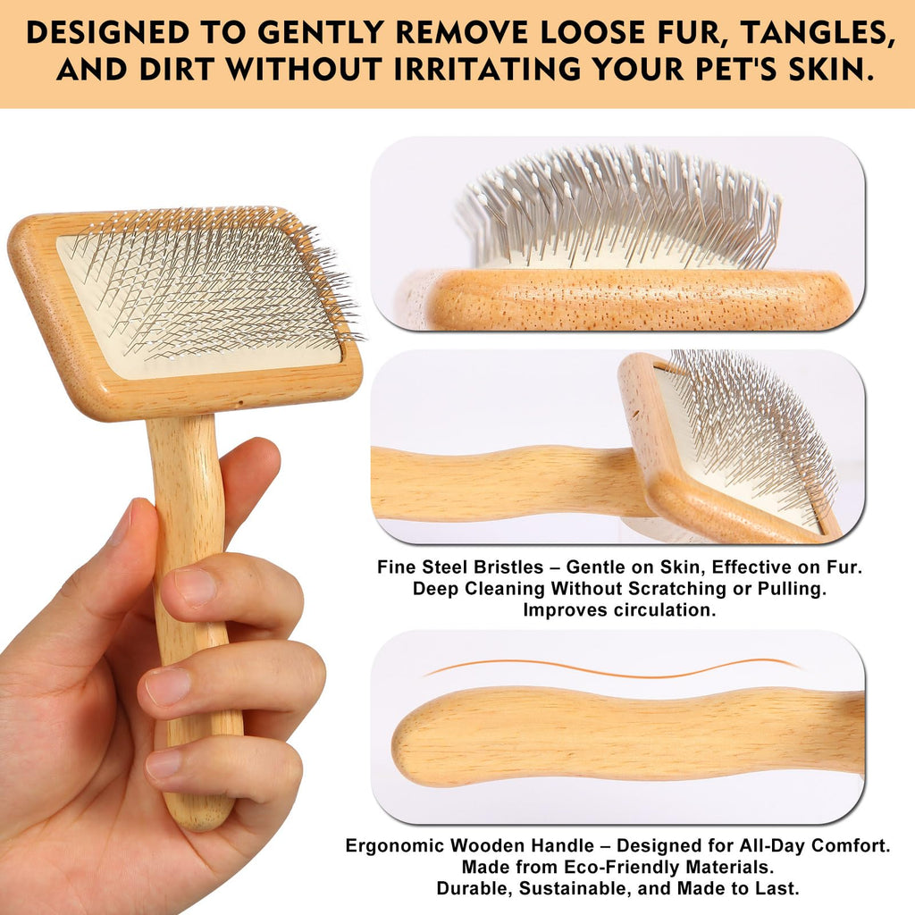 Slicker Brush for Dogs & Cats, Dog & Cat Brush for Shedding & Grooming