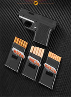 Tactical-Style Torch Lighter & Cigarette Case Combo, Windproof Blue Jet Flame, Multi-Function Tool, Ergonomic Zinc Alloy Body, Unique Birthday for Men(No Fuel)