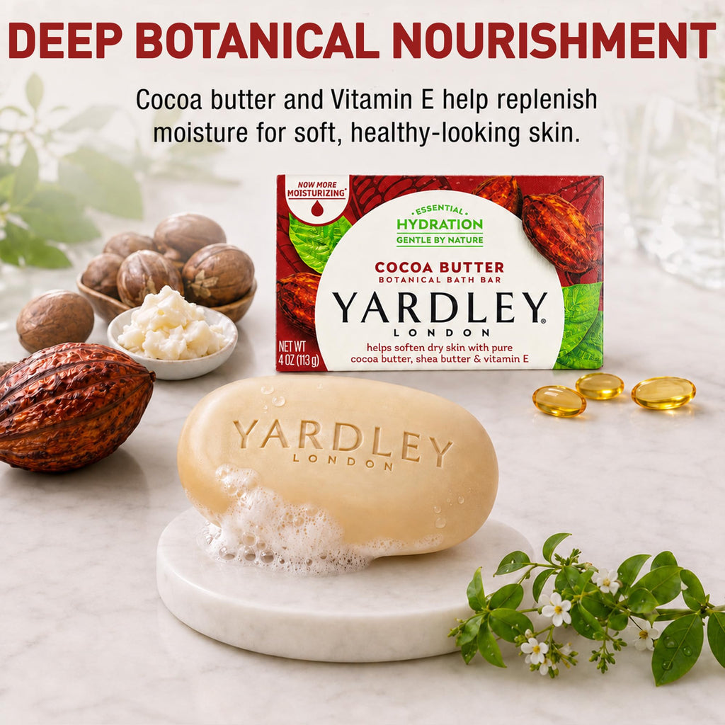 Yardley London Scented Bar Soap Variety Pack - 10 Bars Bath Soap Gift Set for Women & Men: English Lavender, Oatmeal & Almond, Aloe & Avocado, Cocoa Butter, Lemon Verbena Moisturizing Soap Bars
