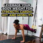 TRX All-In-One Home Gym System – Complete Suspension Training Kit for Strength Training, HIIT & Full-Body Workouts at Home or Outdoors, Includes Indoor & Outdoor Anchors