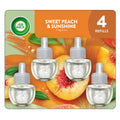 Air Wick Plug In Scented Oil Refills, Sweet Peach & Sunshine, 4ct