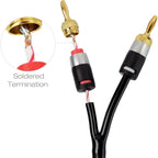 Buy now Mediabridge™ 12AWG Ultra Series Speaker Cable w/Dual Gold Plated Banana Tips (3 Feet) - CL2 Rated - High Strand Count Copper (OFC) Construction - Black [New & Improved Version] (Part# SWT-12B-03B) at indiglob india