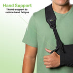 Think Ergo Arm Sling for Shoulder Injury & Rotator Cuff Support – Breathable, Adjustable Arm Sling with Front Buckle, Padded Strap & Thumb Loop, Left or Right Arm, Adult Support