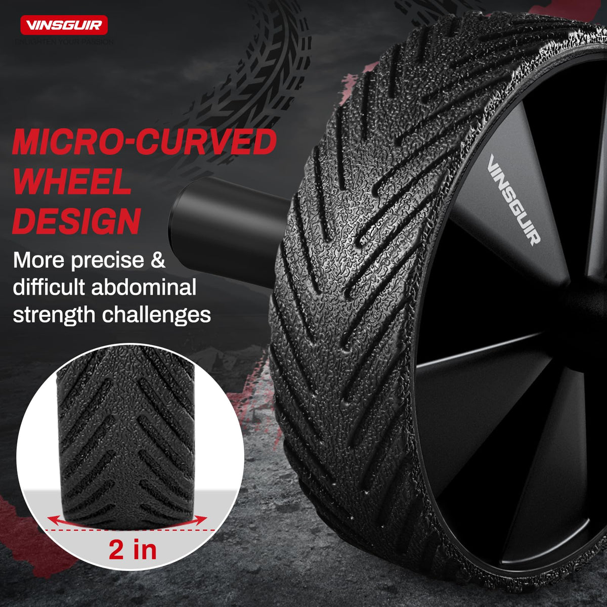 Ab Roller Wheel for Home Gym, Core Strength Workout Equipment for Men Women