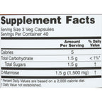 Now Foods D-Mannose, 120 Caps 500 mg (Pack of 3)