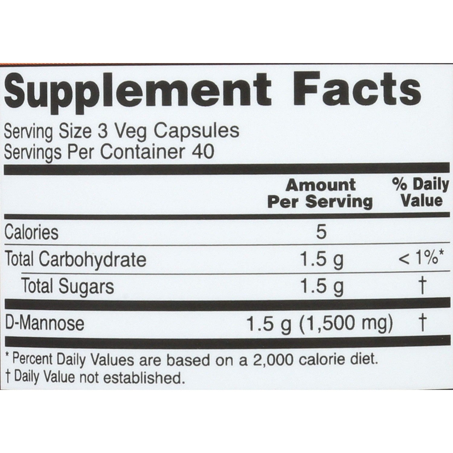 Now Foods D-Mannose, 120 Caps 500 mg (Pack of 3)