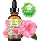 Buy now Botanical Beauty Japanese ORGANIC CAMELLIA Seed Oil. 100% Pure Natural Undiluted Refined Cold Pressed Carrier Oil to revitalize and rejuvenate the hair, skin and nails. 4 Fl. oz 120 ml at indiglob india