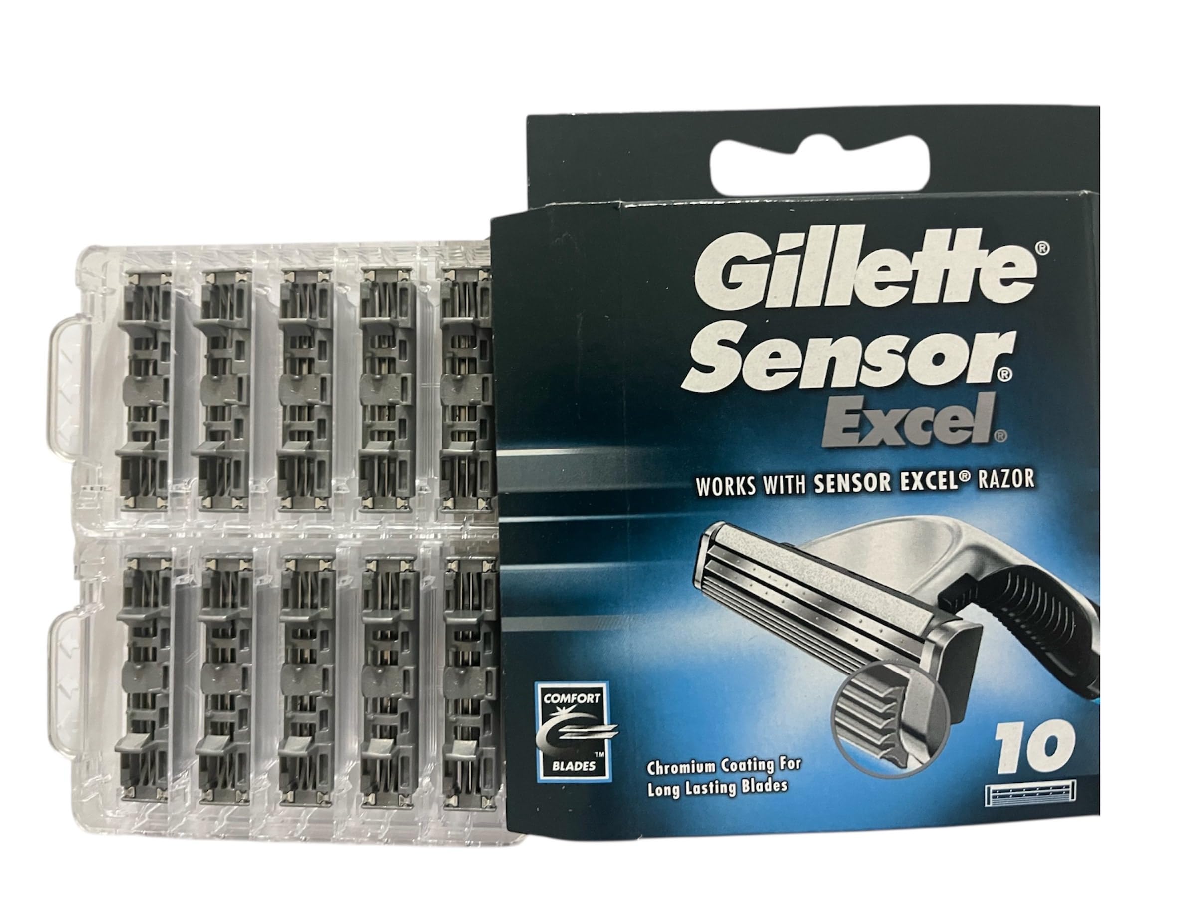 Buy now Gillette Sensor Excel - 10 Count (Pack of 3) at indiglob india