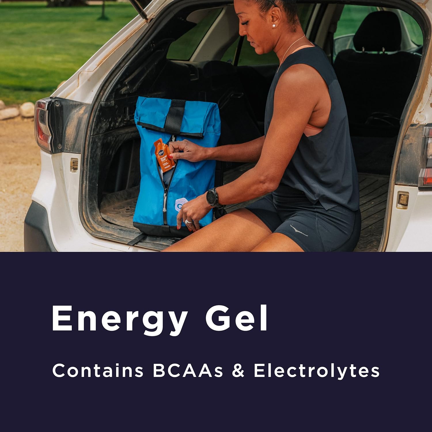 Buy now GU Energy Original Sports Nutrition Energy Gel, Vegan, Gluten-Free, Kosher, and Dairy-Free On-the-Go Energy for Any Workout, 8-Count, Tri-Berry at indiglob india