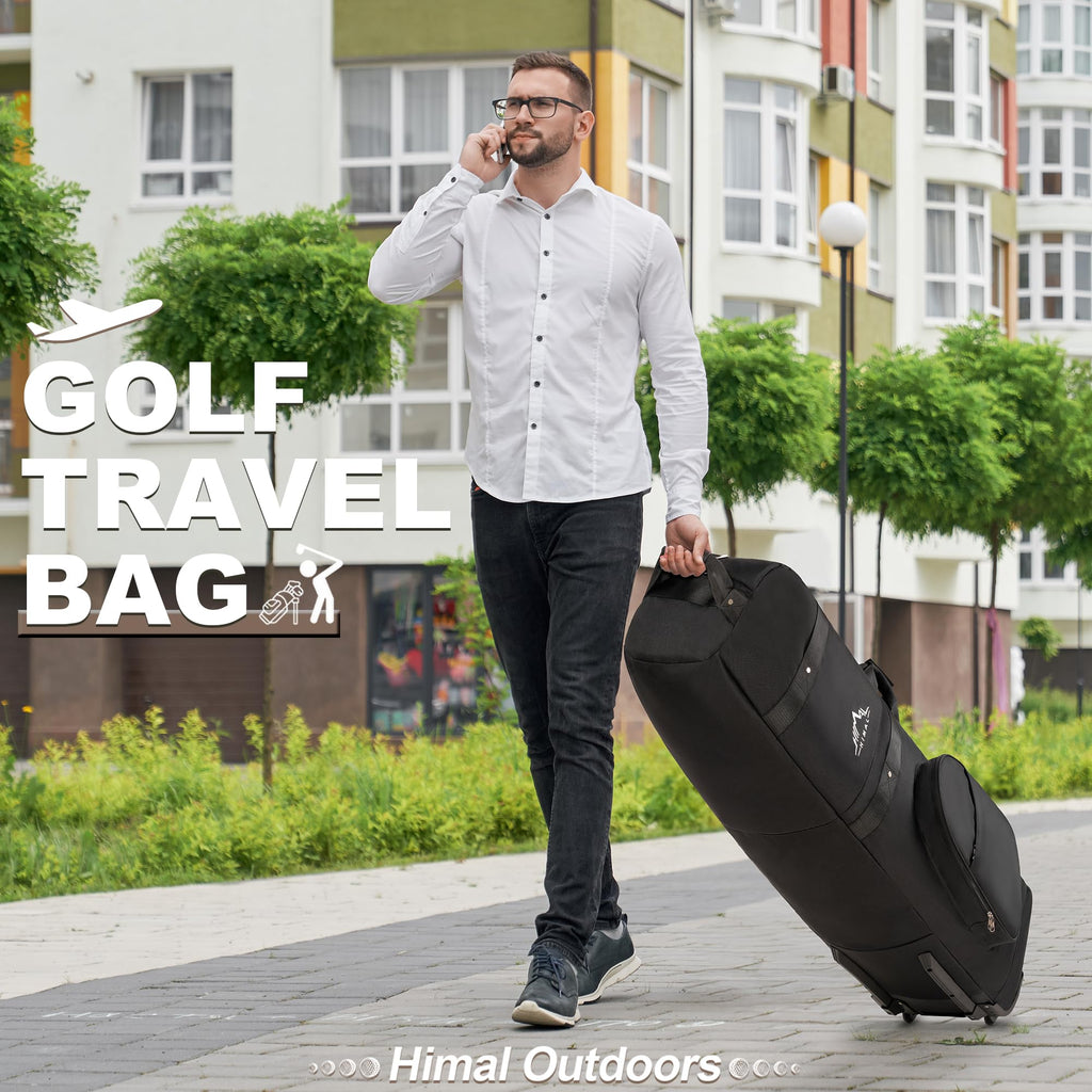 Golf Travel Bag - Heavy Duty 600D Polyester Oxford Wear-Resistant