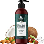 Buy now Tropical Sensual Massage Oil for Couples - Complete Relaxation Full Body Massage Oil for Date Night with Smooth Gliding Coconut and Sweet Almond Oil with Mango Scent - Non GMO Gluten Free and Vegan 8 Fl Oz (Pack of 1) Tropical at indiglob india