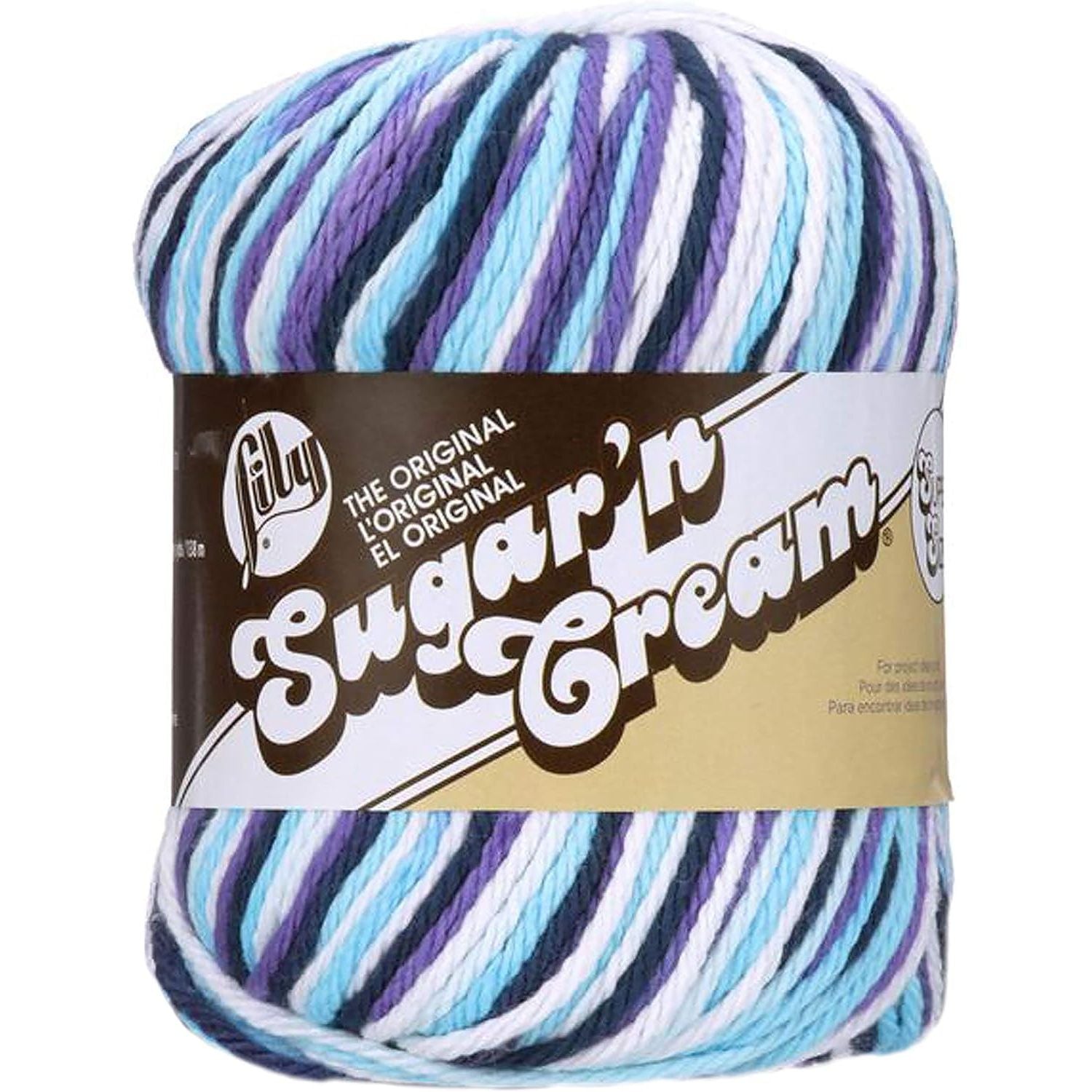 Buy now Lily Sugar'n Cream Super Size Ombres Yarn, 3 oz, Potpourri, 1 Ball 3 oz Small Ball Moondance at indiglob india