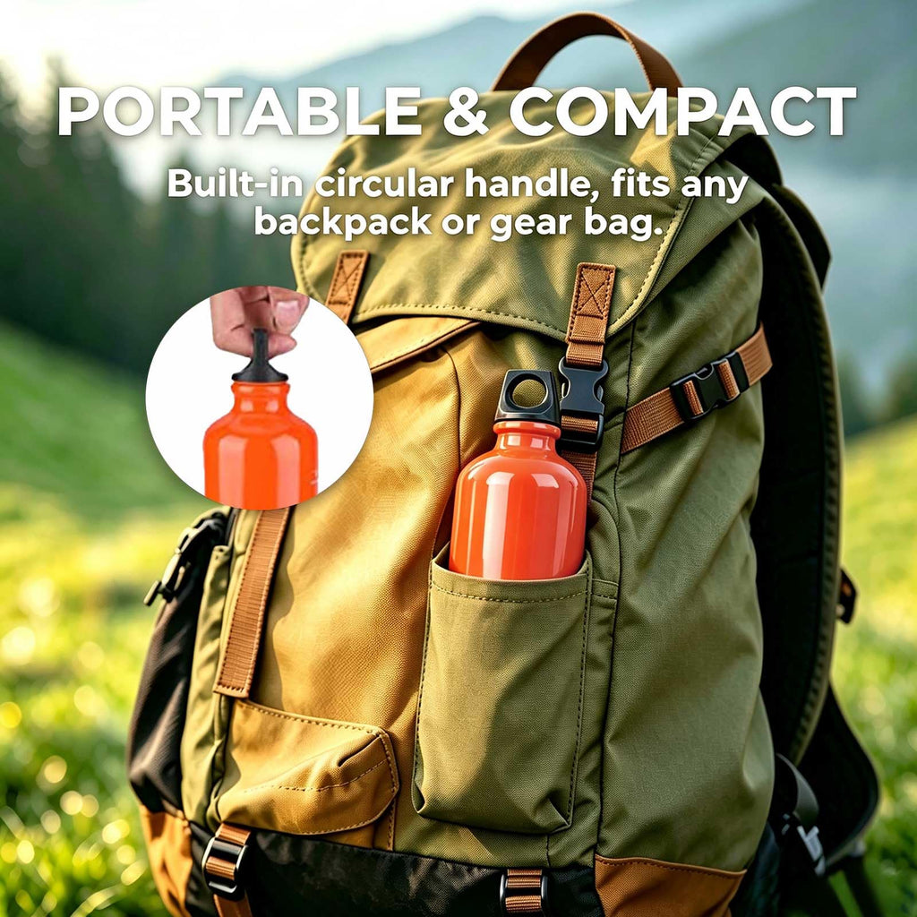Aluminum Fuel Bottle 750ml/25 oz Camping Fuel Container