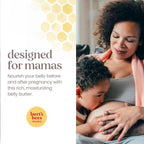 Burt's Bees Mama Belly Butter, 6.5 oz. | Stretch Mark Cream for Pregnancy Massages Body and Reduces Scar Appearance, Shea Butter & Vitamin E Rich Formula