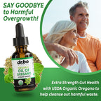Oregano Oil Organic Liquid Drops - 6 Month Supply Organic Oil of Oregano Drops Liquid Tincture Extract, Cleanse, Detox, Immune Support, Digestive Gut Health - Pure Vegan Non-GMO Herbal Tincture 1 oz