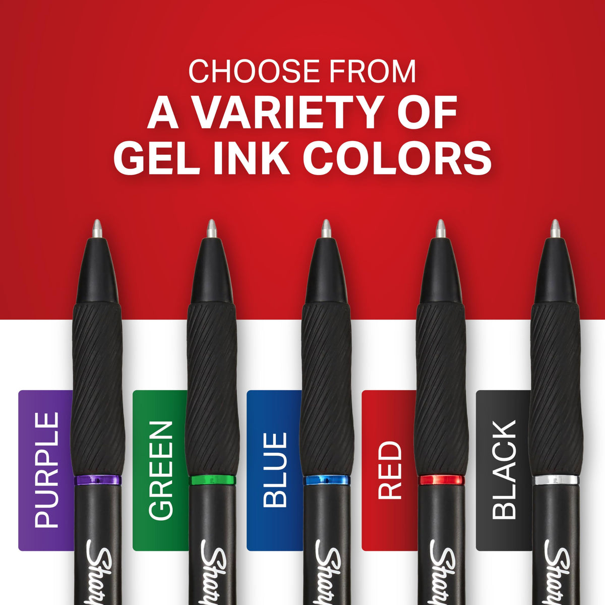 Sharpie S-Gel Gel Pens, Medium Point (0.7mm), Assorted Ink Colors, 8 Count - Back to School, Pens for Journaling & Studying Essentials