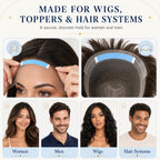 200pcs Wig Tape Double Sided Ultra Hold, Waterproof Lace Front Tape for Wigs, Strong Hold Adhesive Tape for Lace Wigs, Toupee & Hair Extensions, Blue Wig Tape Strips Easy to Apply & Remove