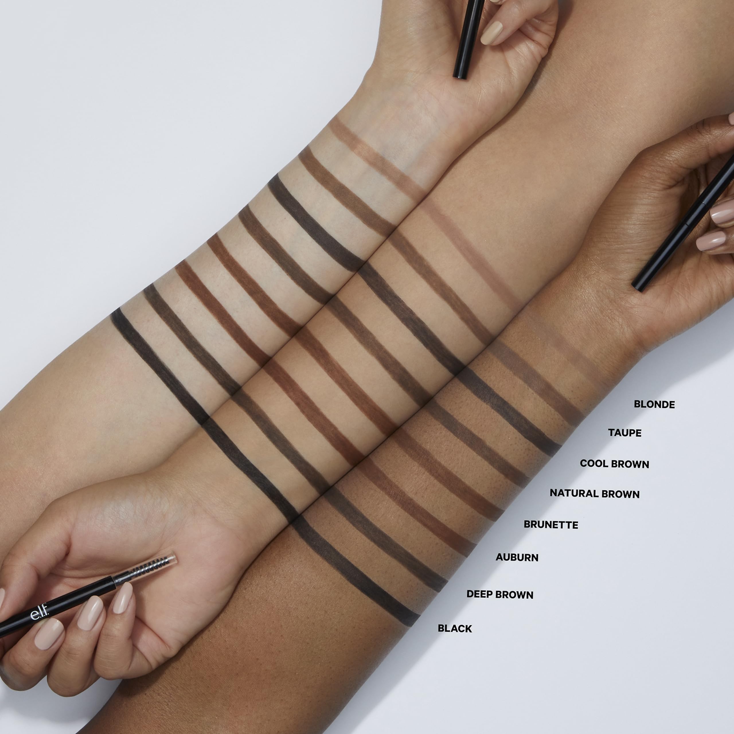 e.l.f. Ultra Precise Brow Pencil, Dual-Ended, Ultra Fine Tip Defines & Fills Eyebrows, Creamy Formula, Vegan & Cruelty-Free, Neutral Brown