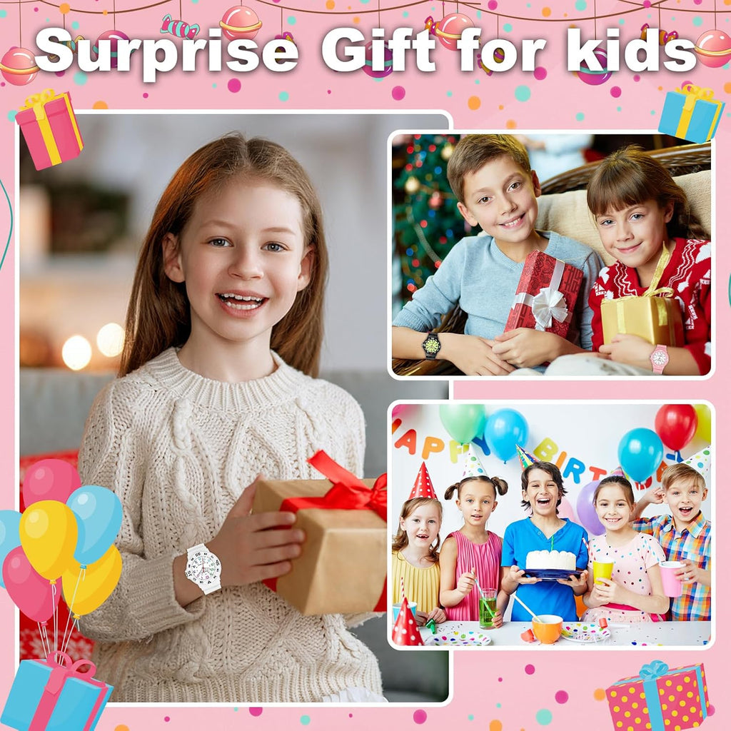 Buy now SOCICO Children Analog Watch for Boys Girls Waterproof Time Teaching Watch with Soft Band, Learning Time Wrist Watch Easy to Read Christmas Gifts for Kids Ages 3-12 Great Gifts at indiglob india