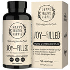 Joy-Filled with Saffron Mood Support Supplement — Daily Mood Support with 30mg Extract + Ashwagandha, Rhodiola, St. John's Wort, Lemon Balm | Saffron Supplements for Emotional Support, Vegan, 30 Ct