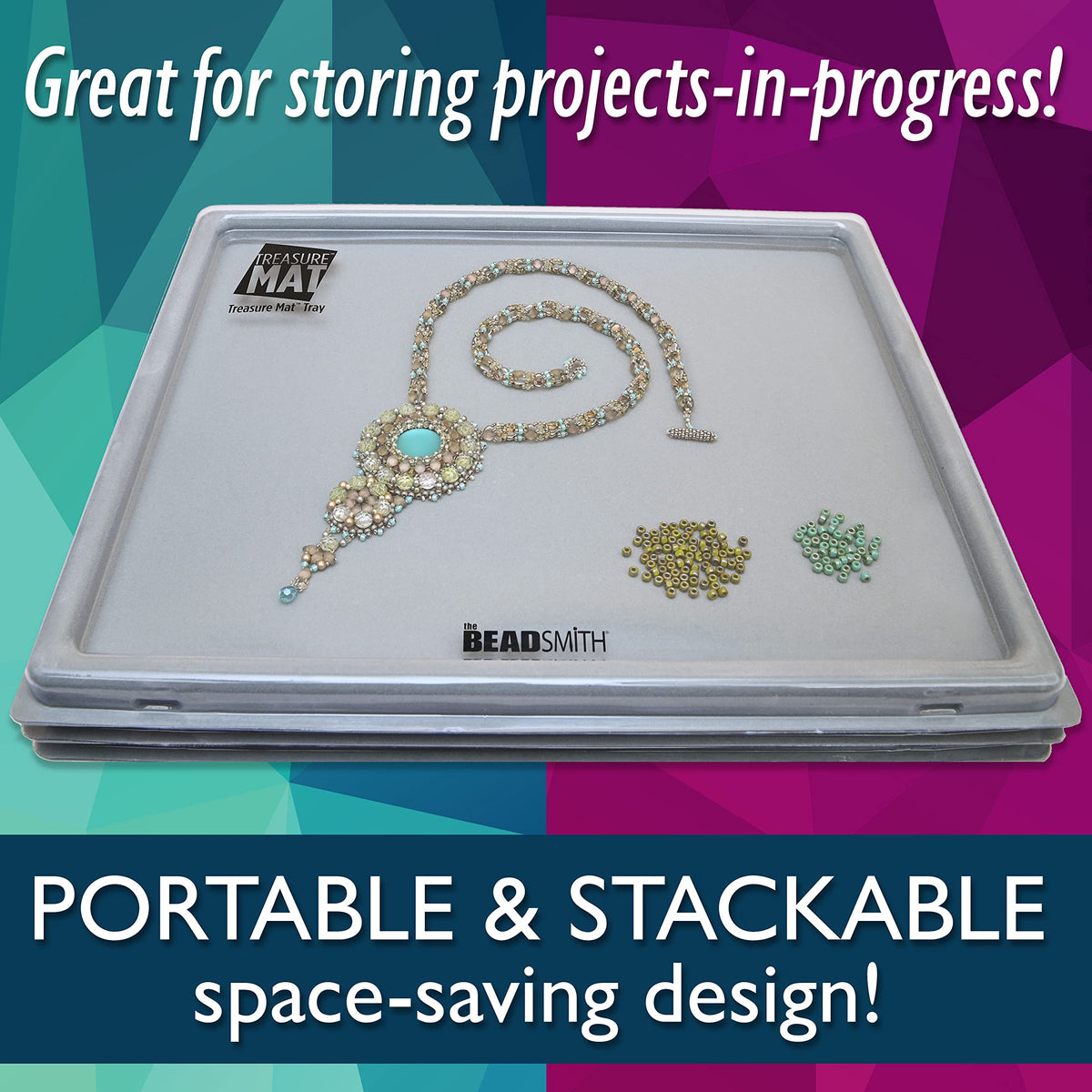 The Beadsmith Treasure Mat Tray and Mat