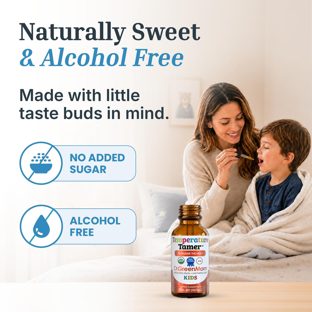 Dr. Green Mom Temperature Tamer — Cooling, Calming & Immunity Support Drops