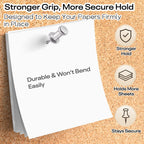 Optomni Long Push Pins 30 Pack, Metal Thumb Tacks for Bulletin Board