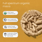 NaturaLife Labs Organic Maca Root – Black, Red & Yellow – 1900 mg per Serving – 150 Capsules – Gelatinized Peruvian Maca – Non-GMO, Gluten-Free, Vegan (2 Pack)