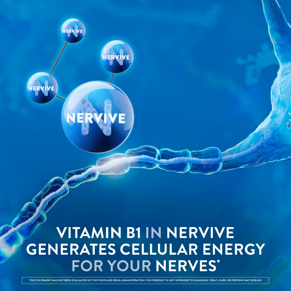 Nervive Nerve Health, Alpha Lipoic Acid, Fortify Nerve Health, Healthy Nerve Function, Healthy Blood Circulation, Supplement, Tablet, 30 Tablets