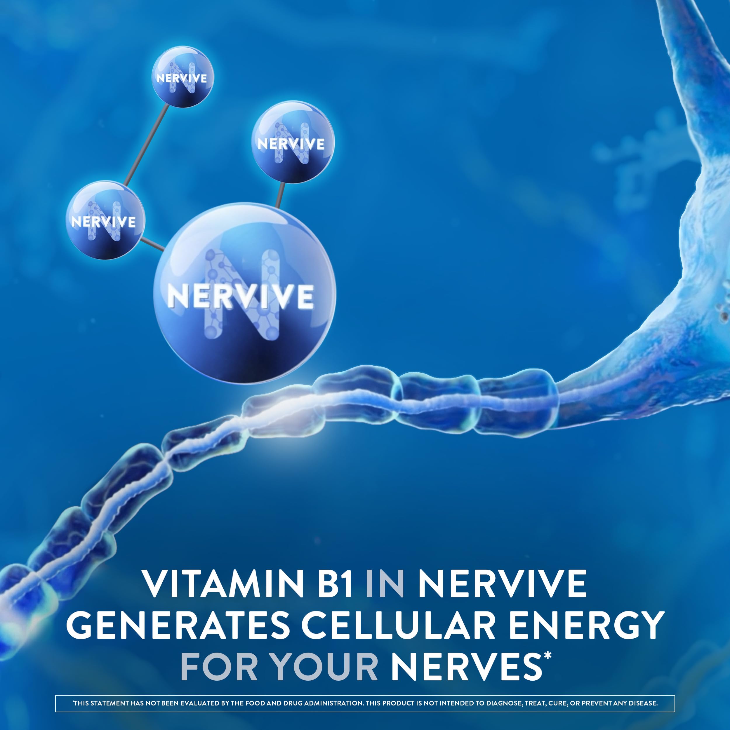 Nervive Nerve Health, Alpha Lipoic Acid, Fortify Nerve Health, Healthy Nerve Function, Healthy Blood Circulation, Supplement, Tablet, 30 Tablets